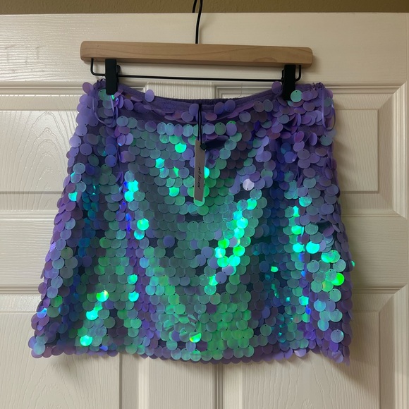 Nasty Gal sequin disc skirt - Picture 1 of 2